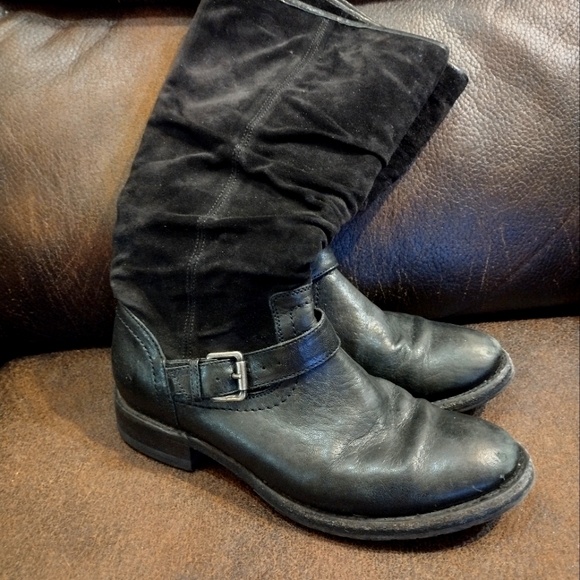 Trask Shoes Hs Trask Womens Tall Leather Suede Riding Boots Size 7b